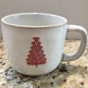 Hearth & Hand Magnolia 16 Oz Ceramic Coffee Cup Mug Red Christmas Tree Stoneware